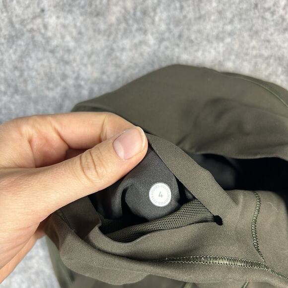 Lululemon Leggings Womens 4 In Movement Tight High Rise Olive Green Athleisure - Picture 9 of 9